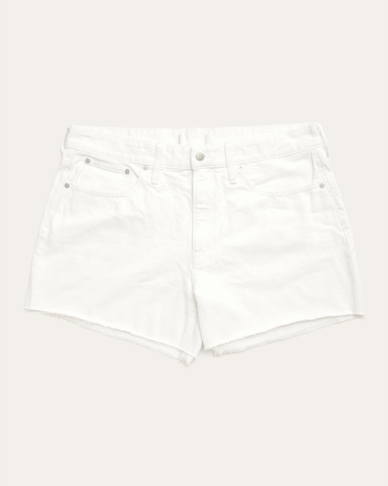 Front of plus size Relaxed Frayed Hem Boy Short by Madewell | Dia&Co | dia_product_style_image_id:193421